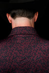 The Grant Pearl Snap Polo in Maroon
