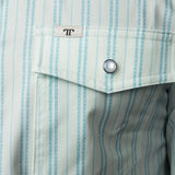 The Jack Short Sleeve Pearl Snap Shirt in Green