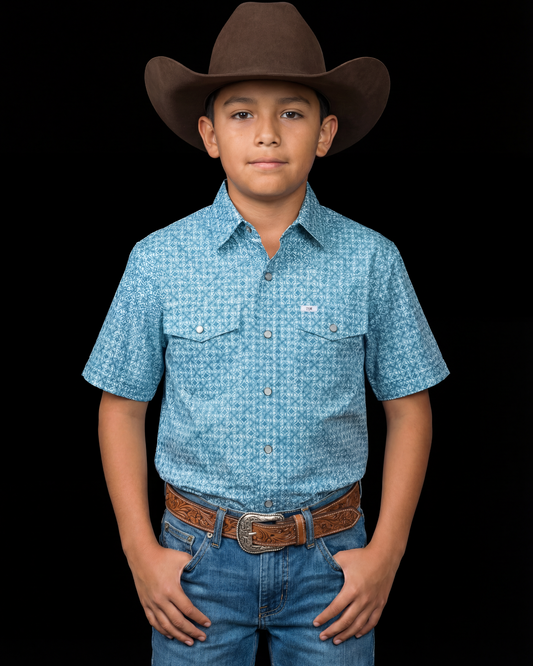Kid's Clint Short Sleeve Pearl Snap (FINAL SALE)