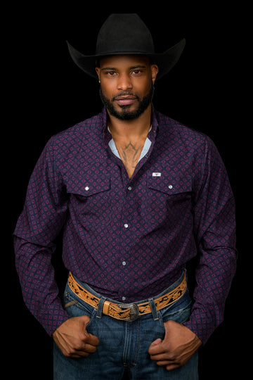The Keaton Long Sleeve Pearl Snap Shirt
