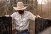 The Carson in White - Short Sleeve Pearl Snap (FINAL SALE)