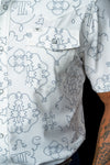 The Carson in White - Short Sleeve Pearl Snap (FINAL SALE)