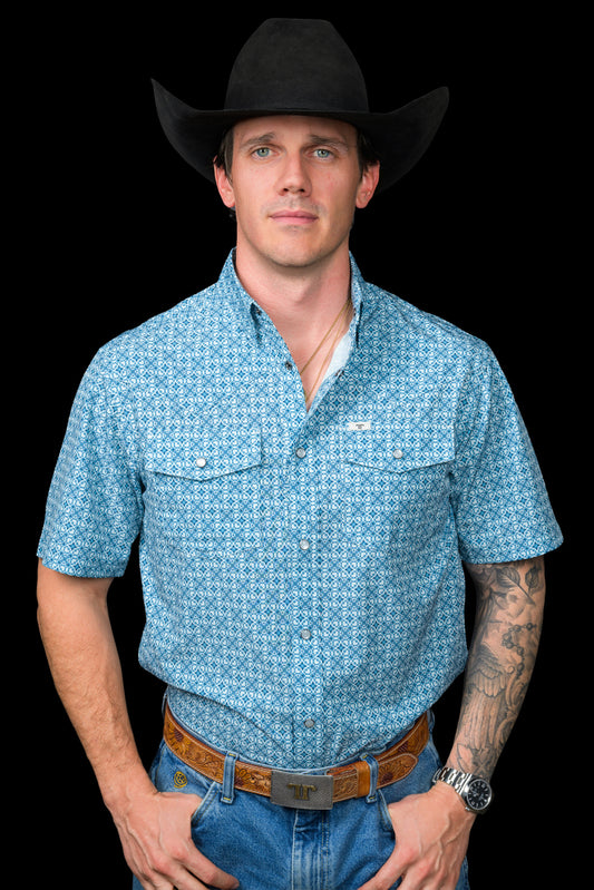 The Clint Short Sleeve Pearl Snap Shirt (FINAL SALE)
