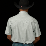 The Carson in Grey Green - Short Sleeve Pearl Snap Shirt (FINAL SALE)