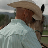 The Jack Short Sleeve Pearl Snap Shirt in Green