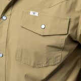 CORE - Men's Khaki Short Sleeve Pearl Snap Shirt