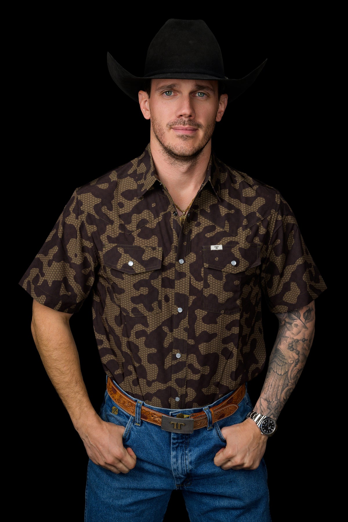 The Gage Short Sleeve Pearl Snap Shirt