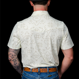 The Carson Pearl Snap Polo in Cream