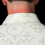 The Carson Pearl Snap Polo in Cream