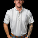 The Jack Pearl Snap Polo in Cream