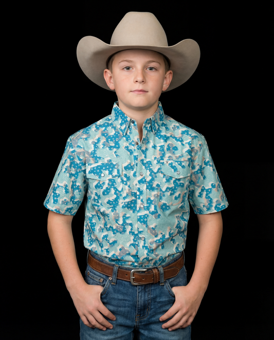 Kid's Travis Short Sleeve Pearl Snap (FINAL SALE)