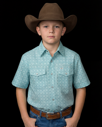 Kid's Pierce Short Sleeve Pearl Snap (FINAL SALE)