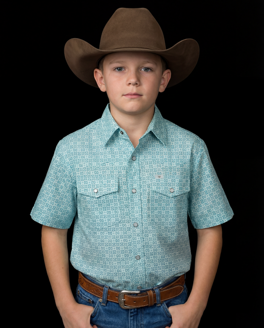 Kid's Pierce Short Sleeve Pearl Snap (FINAL SALE)